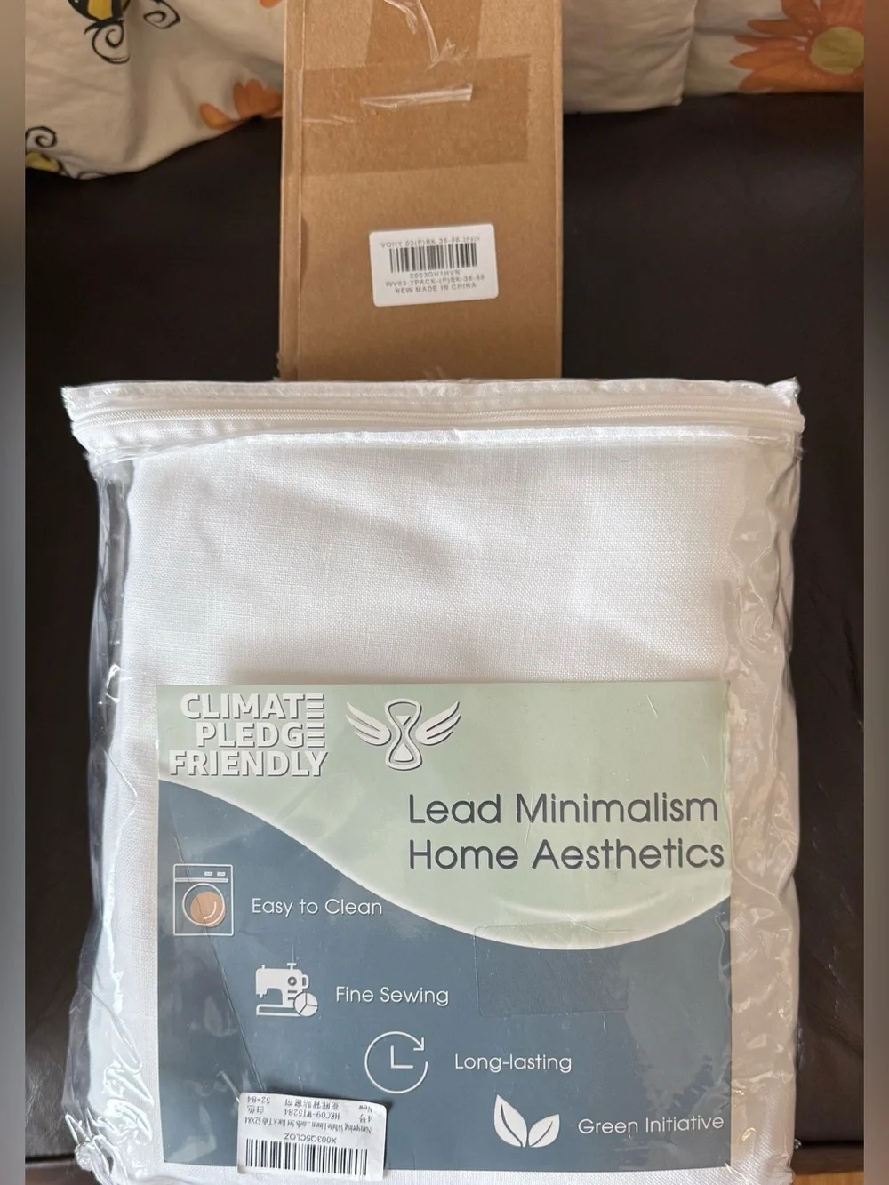 Linen Curtains and Rod